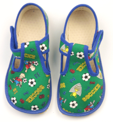 Beda Barefoot papučky z.fotbal Beda Barefoot papučky z.fotbal