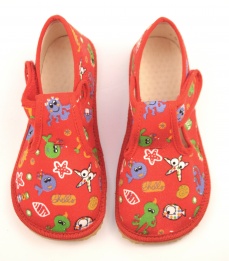 Beda Barefoot papuče Červené rybky Beda Barefoot papuče Červené rybky
