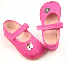 Beda Barefoot papuče BA Růžová třpytka Beda Barefoot papuče BA Růžová třpytka