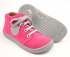 Filii barefoot - Gecko velours pink laces M Filii barefoot - Gecko velours pink laces M