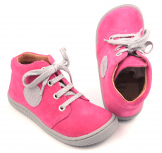 Filii barefoot - Gecko velours pink laces M Filii barefoot - Gecko velours pink laces M