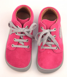 Filii barefoot - Gecko velours pink laces M Filii barefoot - Gecko velours pink laces M